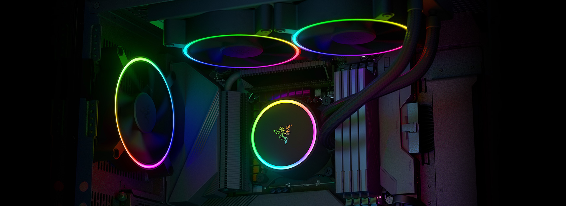 Razer Hanbo Chroma - RGB AIO Liquid Cooler 360MM (aRGB Pump Cap ...